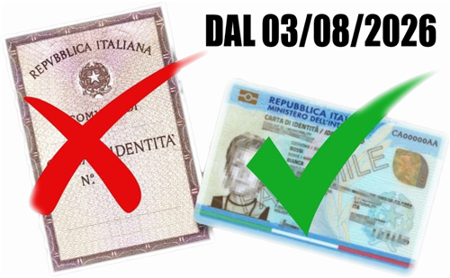 Scadenza di tutte le Carte di Identità cartacee (ancora valide) al 3 Agosto 2026
